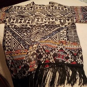 Angie tribal print kimono